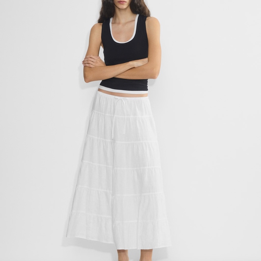 Wilfred/Aritzia Bouquet Linen Skirt
